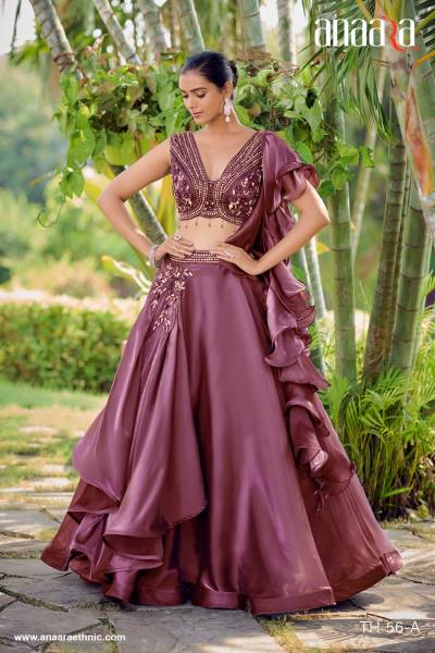 CROP TOP BY TATHASTU SILK LEHENGA CHOLI MANUFACTURER IN INDIA